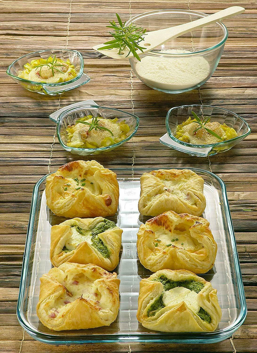 French Borosilicate PYREX 32cm x 26cm Baking Tray - Image 4