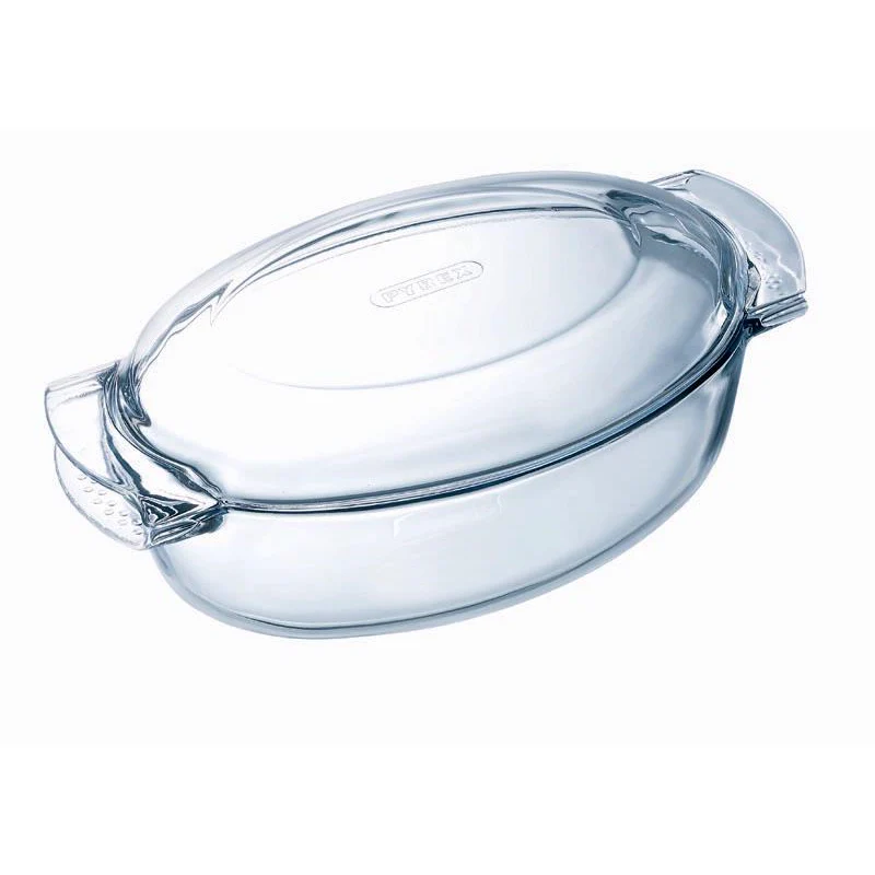 PYREX® Oval Casserole | 4.5L Base + 1.3 Lid = 5.8L - Image 3